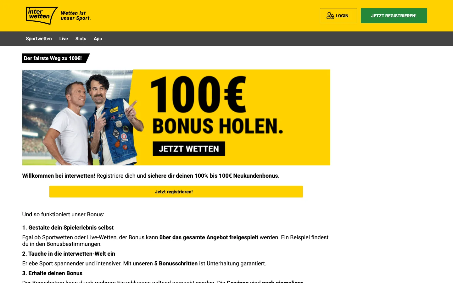 Interwetten — bonus-page