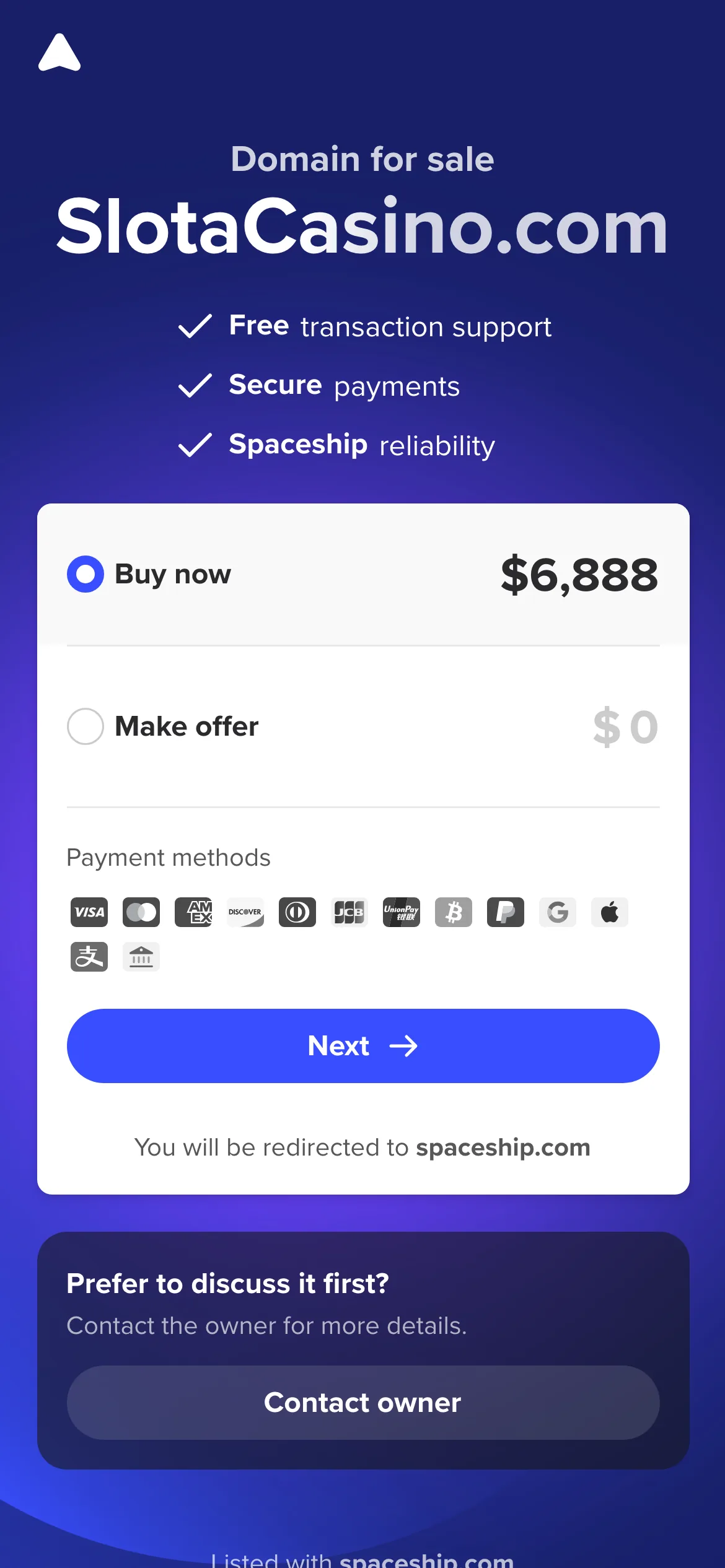 Slota — mobile-homepage